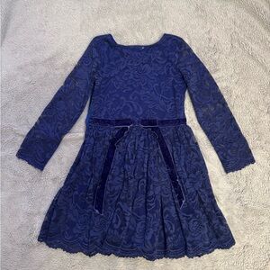 Chasing Fireflies Royal Blue Lace Dress, size 7